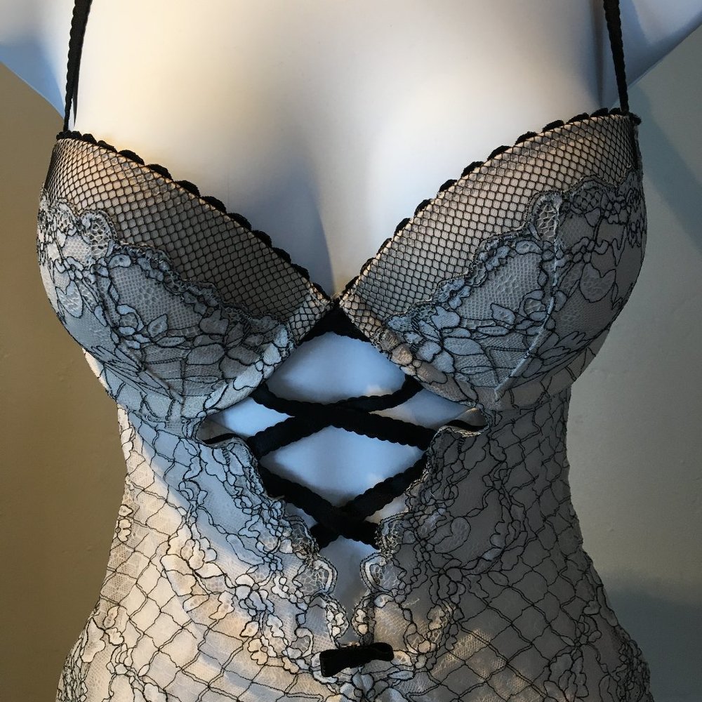 Victoria's Secret Teddy/Chemise with Garters